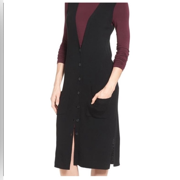 Halogen Long Merino Wool Sweater Vest Size XS - Picture 9 of 11